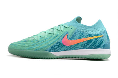 Men's Nike Phantom GX 2 Elite IC Indoor & Futsal Low-Tops Football Shoes - Jade/Pink/Orange