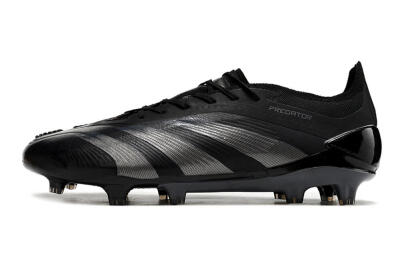Men's Adidas Predator Accuracy.1 FG Firm Ground Low-Tops Football Boots - Black/Dark Blue