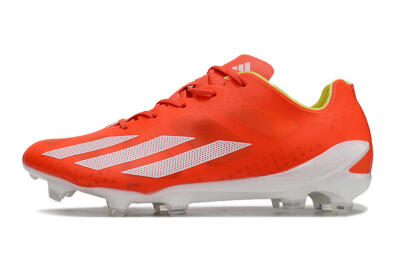 Men's Adidas X Crazylight+ FG Firm Ground Low-Tops Football Boots - Red/White/Yellow