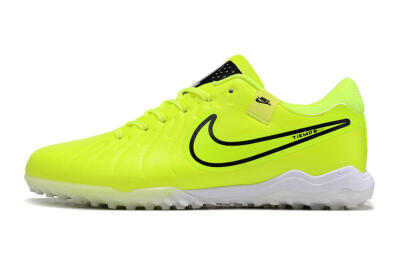 Men's Nike Tiempo Legend 10 Pro TF Artificial Turf Low-Tops Football Shoes - Yellow/Black/White