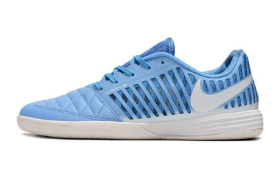 Unisex Nike Lunar Gato 2 IC Indoor & Futsal Low-Tops Football Shoes - Blue/White