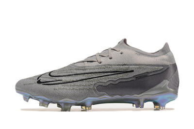 Men's Nike Phantom GX Elite FG Firm Ground Low-Tops Football Boots - Grey/Black/Gold