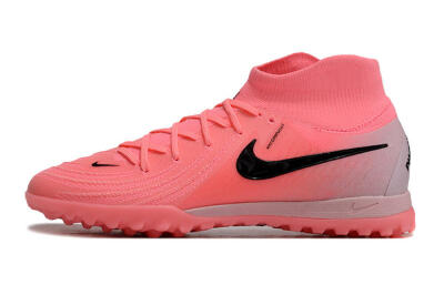 Men's Nike Phantom Luna 2 Elite TF Artificial Turf High-Tops Football Shoes - Pink/Black/White