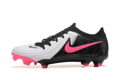 Men's Nike Phantom Luna Elite NU FG Firm Ground Low-Tops Football Boots - White/Black/Pink