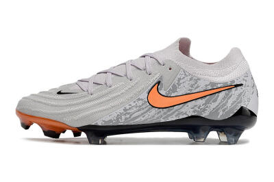 Men's Nike Phantom Luna Elite FG Firm Ground Low-Tops Football Boots - Grey/Orange/Black