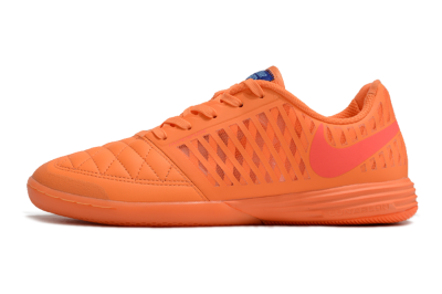 Men's Nike Lunar Gato 2 IC Indoor & Futsal Low-Tops Football Shoes - Orange/Black/Red