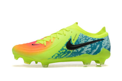 Men's Nike Phantom Luna Elite NU FG Firm Ground Low-Tops Football Boots - Yellow/Blue/Orange/Black