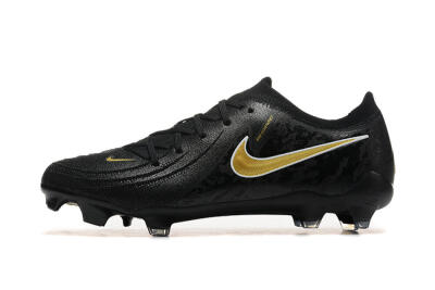 Men's Nike Phantom Luna Elite NU FG Firm Ground Low-Tops Football Boots - Black/Gold