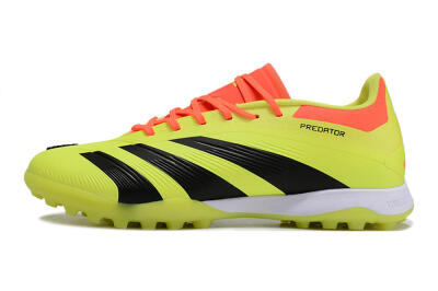 Men's Adidas Predator 24 Elite TF Artificial Turf Low-Tops Football Shoes - Yellow/Black/Red