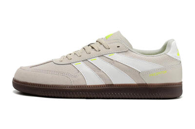 Men's Adidas Predator 24 League IC Indoor & Futsal Low-Tops Football Shoes - Grey/Yellow/Brown