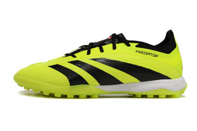 Men's Adidas Predator 24 Elite TF Artificial Turf Low-Tops Football Shoes - Yellow/Black/White