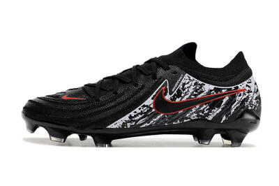 Men's Nike Phantom Luna Elite NU FG Firm Ground Low-Tops Football Boots - Black/Red/White