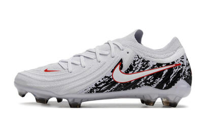 Men's Nike Phantom Luna Elite NU FG Firm Ground Low-Tops Football Boots - White/Red/Black