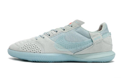 Men's Nike Street Gato IC Indoor & Futsal Low-Tops Football Shoes - Blue/Grey/Blue