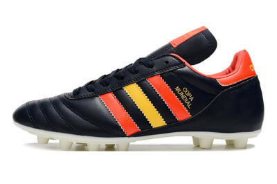 Men's Adidas Copa Mundial FG Firm Ground Low-Tops Football Boots - Black/Red/Yellow