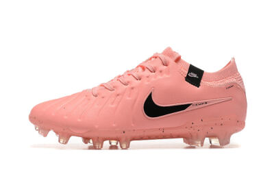 Men's Nike Tiempo Legend 10 Elite FG Firm Ground Low-Tops Football Boots - Pink/Black