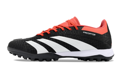 Men's Adidas Predator 24 Elite TF Artificial Turf Low-Tops Football Shoes - Black/White/Red