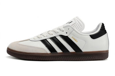 Men's Adidas Samba Messi Indoor TF Artificial Turf Low-Tops Football Shoes - Grey/White/Black