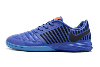 Men's Nike Lunar Gato 2 IC Indoor & Futsal Low-Tops Football Shoes - Blue/Black/Pink