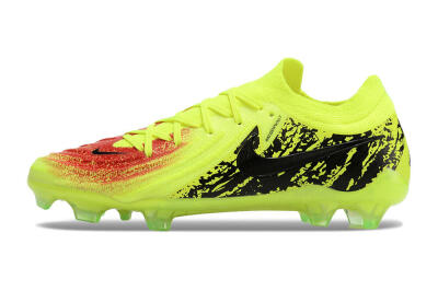 Men's Nike Phantom Luna Elite NU FG Firm Ground Low-Tops Football Boots - Yellow/Red/Black