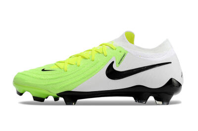 Men's Nike Phantom Luna Elite NU FG Firm Ground Low-Tops Football Boots - Green/White/Black