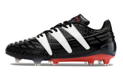 Men's Adidas Predator 94 FG Limited Edition FG Firm Ground Low-Tops Football Boots - Black/Red/White