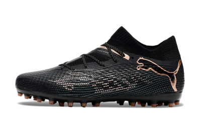 Men's Puma Future Ultimate MG Multi Ground Low-Tops Football Boots - Black/Blue/Gold