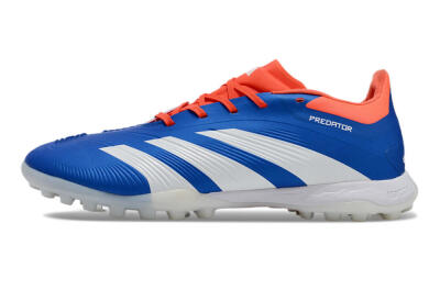 Unisex Adidas Predator 24 Elite TF Artificial Turf Low-Tops Football Shoes - Blue/Red/White