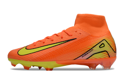 Men's Nike Air Zoom Mercurial Superfly 10 Elite FG Firm Ground High-Tops Football Boots - Red/Yellow/Black
