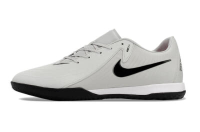 Men's Nike Phantom GX 2 Acad LV8 IC Indoor & Futsal Low-Tops Football Shoes - Grey/Black/White