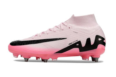 Men's Nike Air Zoom Mercurial Superfly 9 Elite SG Soft Ground High-Tops Football Boots - Pink/Black