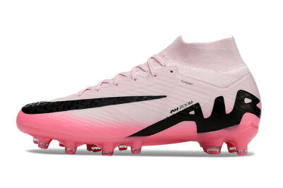 Men's Nike Air Zoom Mercurial Superfly 9 Elite FG Artificial Grass High-Tops Football Boots - Pink/Black