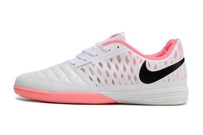 Unisex Nike Lunar Gato 2 IC Indoor & Futsal Low-Tops Football Shoes - White/Pink/Black