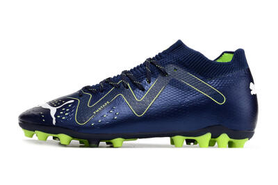 Men's Puma Future Ultimate MG Firm Ground Low-Tops Football Boots - Blue/Yellow/White