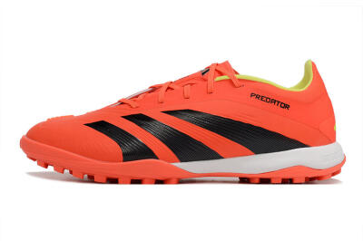 Men's Adidas Predator 24 Elite TF Artificial Turf Low-Tops Football Shoes - Red/Black/White