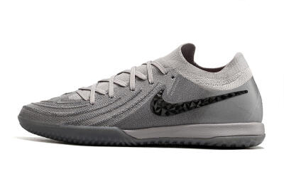Men's Nike Phantom GX 2 Elite IC Indoor & Futsal Low-Tops Football Shoes - Grey/Black