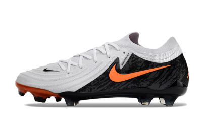Men's Nike Phantom Luna Elite NU FG Firm Ground Low-Tops Football Boots - White/Black/Red