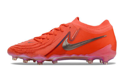 Men's Nike Phantom Luna Elite AG Artificial Grass Low-Tops Football Boots - Red/Silver/Gold