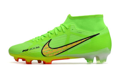 Men's Nike Air Zoom Mercurial Superfly 9 Elite FG Firm Ground High-Tops Football Boots - Green/Yellow/Black