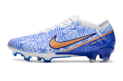 Unisex Nike Air Zoom Mercurial Vapor 15 Elite FG Firm Ground Low-Tops Football Boots - Blue/White/Red