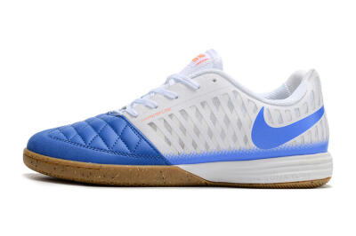 Unisex Nike Lunar Gato 2 IC Indoor & Futsal Low-Tops Football Shoes - White/Blue