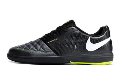 Unisex Nike Lunar Gato 2 IC Indoor & Futsal Low-Tops Football Shoes - Black/White/Yellow