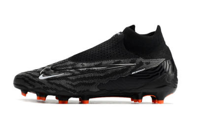 Men's Nike Phantom GX Elite DF FG Firm Ground High-Tops Football Boots - Black/White