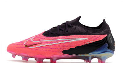 Men's Nike Phantom GX Elite FG Firm Ground Low-Tops Football Boots - Pink/Black