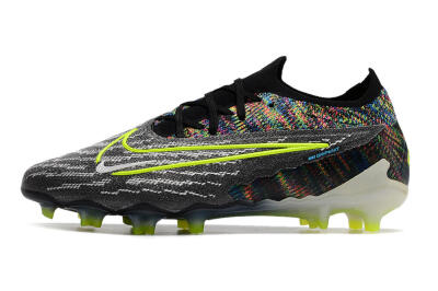 Men's Nike Phantom GX Elite FG Firm Ground Low-Tops Football Boots - Grey/Rainbow