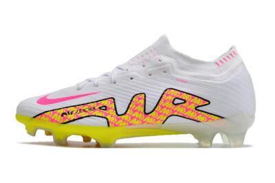 Men's Nike Air Zoom Mercurial Vapor 15 Elite FG Firm Ground Low-Tops Football Boots - White/Orange