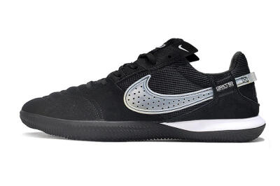 Men's Nike Street Gato IC Indoor & Futsal Low-Tops Football Shoes - Black/White