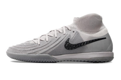 Men's Nike Phantom Luna Elite NU IC Indoor & Futsal High-Tops Football Shoes - Grey/Black/White