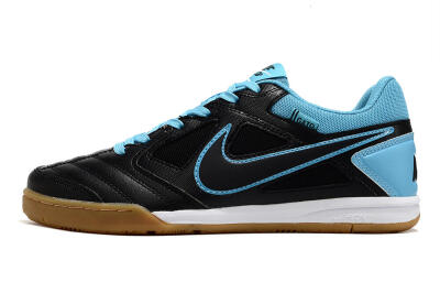 Men's Supre x Nike SB Gato IC Indoor & Futsal Low-Tops Football Shoes - Black/Blue/White