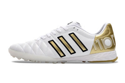 Men's Adidas AdiPure Limited Edition 11PRO TK TF Artificial Turf Low-Tops Football Shoes - White/Yellow/Gold